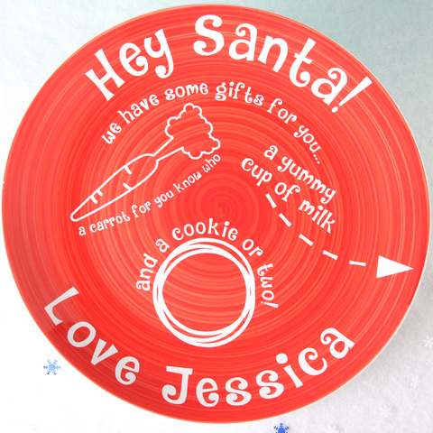 Gifts For Santa Plate - Plate of treats for Santa and Rudolf, image #2
