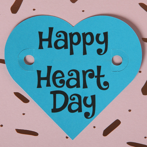 Happy Heart Day Crayon Holder - Valentine's Day Crayon Holder, image #2